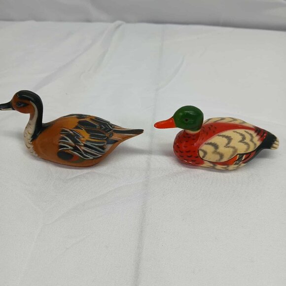Vintage Hard Plastic Duck Figures - Picture 1 of 14